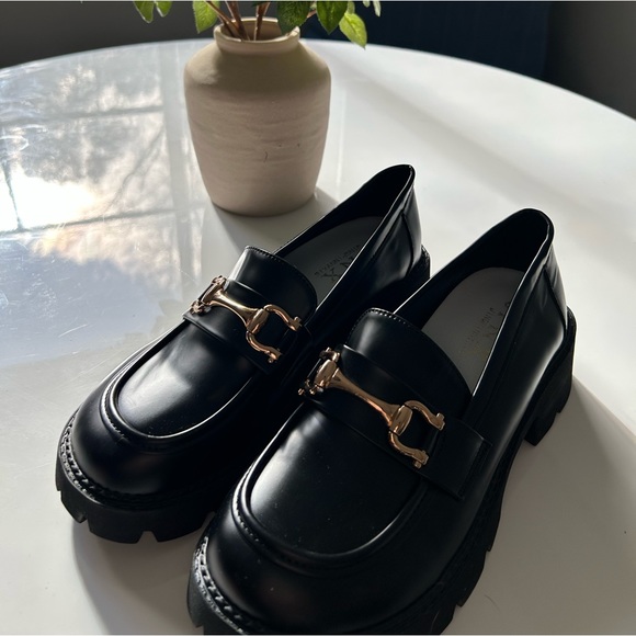 Black chunky loafers - Picture 1 of 2